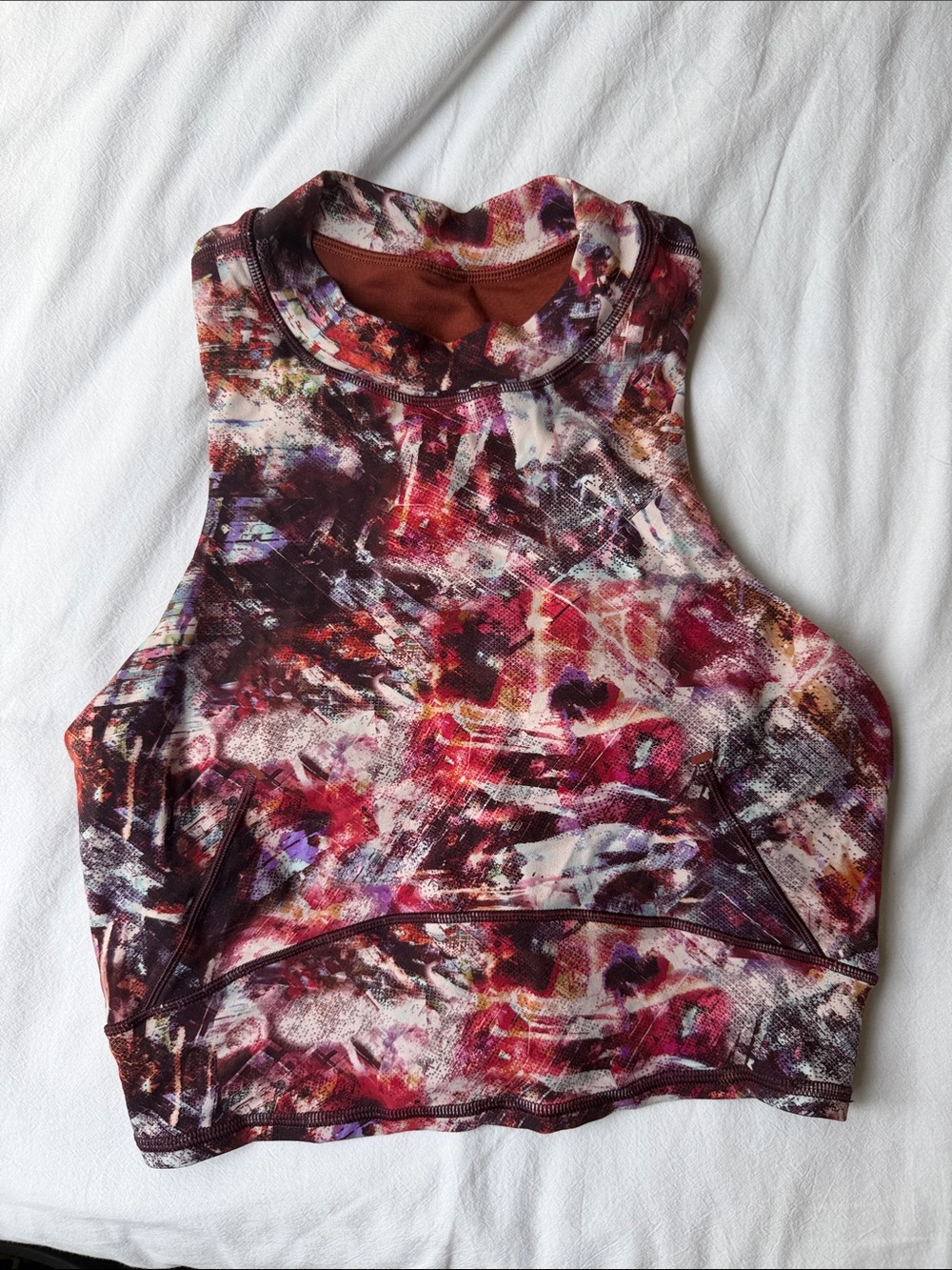 lululemon athletica Multicolor Crop Tank - Red, Purple, Cream